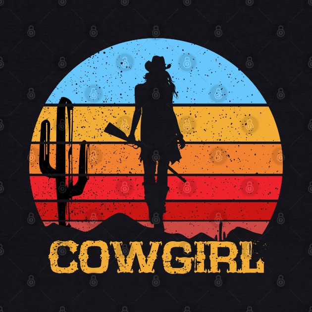 Cowgirl Retro Vintage by DARSHIRTS